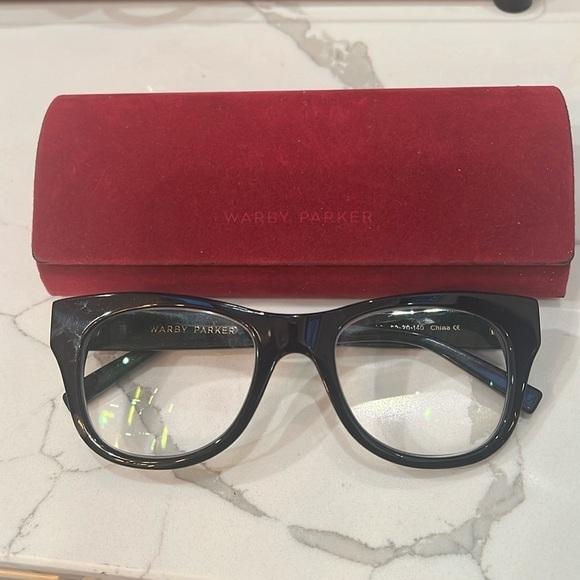 Warby Parker Leith Clark Collaboration Rare Ella Black Eyeglasses Frame - Picture 8 of 12
